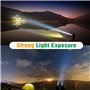 mizikuu 6 pcs Mini Lampe Torche Portable, Lampe de Poche Enfant Durable Usages Multiples Petite Lampe Poche étanche lanyard led 
