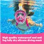 180°View Masque Snorkeling Plein Visage Design Pliable Anti-Fuite et Anti-Buée Masque et T