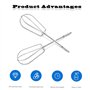 Gfamous Lot de 2 fouets pour batteur à main de rechange Mélangeur à main Mélangeur à main Robot de cuisine émulsifiants Kit méla