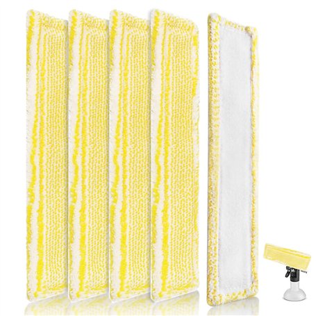 Riisoyu 5 Pièces Bonnette Microfibre Lingette pour Lave Vitre Karcher WV2 WV5 Aspirateur de Fenêtre Accessoires pour Kärcher