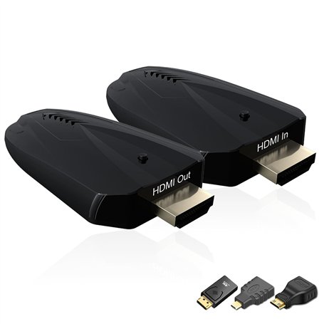 Transmetteur et récepteur HDMI sans fil - Entrée 4K prise en charge - Portée de 150 m - Plug and Play - Kit d'extension HDMI 2