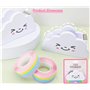 Dévidoir de ruban adhésif de bureau mignon petit nuage décoratif de dessin animé distributeur de ruban adhésif avec ruban arc-en