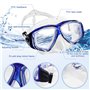 mizikuu Masque de Plongée, Adultes Lunettes de Natation Masque Snorkeling avec Vue Panoramique à 180 ° Lunettes de Plongée Masqu