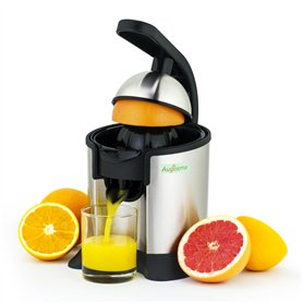 Augosma Presse-agrumes électrique de haute qualité, adapté aux oranges, citrons et pamplemousses, acier inoxydable brossé, facil Augosma Presse-agrumes électrique de haute qualité