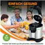 Augosma Presse-agrumes électrique de haute qualité, adapté aux oranges, citrons et pamplemousses, acier inoxydable brossé, facil