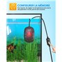 DoRight 50W Chauffage D’Aquarium 50L Chauffage de Réservoir de Poissons avec Thermomètre Affichage de la LED, Protection Contre