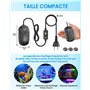DoRight 50W Chauffage D’Aquarium 50L Chauffage de Réservoir de Poissons avec Thermomètre Affichage de la LED, Protection Contre