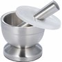 Mortier en acier inoxydable avec pilon de qualité alimentaire Pestle and Mortar - Diamètre : 10 cm