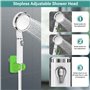 Kit Douche de Camping, Upgrade 6000mAh Douche Portable, Pompe de Douche Mobile avec Affichage de la Température et Affichage de