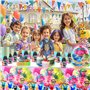 Lot de 61 Ustensiles Troll Elf - Décorations d'Anniversaire d'Enfant - Fournitures de Fête pour Garçons et Filles - Vaisselle Tr