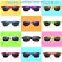 KAHEIGN 24 Pièces Lunettes de Soleil Néon pour Enfants, 12 Couleurs Lunettes de Soleil pour Enfants en Vrac Lunettes de Soleil d