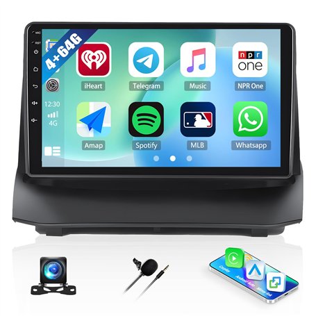 [4G+64G] Autoradio Android 13 pour Ford Fiesta 2009-2014 avec Carplay Android Auto