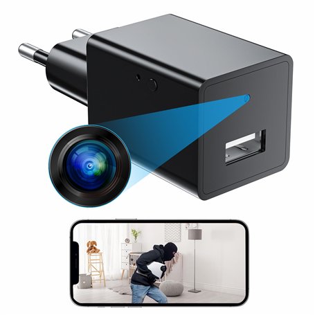 Mini Camera Espion Sans Fil 1080P Camera Surveillance Wifi Mini Caméra Espion Wifi A Distance Discrete Micro Camera Espion Spy C
