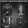 Thermalright Assassin X 120R SE PLUS Refroidisseur d’air pour processeur, caloducs 4 x 6 mm, silencieux, PWM 120 mm, avec roulem