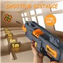 SK MISS Pistolet Jouet Enfants, Jouets Blaster en Mousse avec 40 Fléchettes Mousse et Barillet Rotatif, Jouets Motorisés Pistole