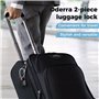 Oderra Cadenas Valise 2 Pack, TSA Luggage Locks, 3 Digit Security Padlock, Combination Padlock, Conforme À la TSA pour Les Bagag