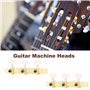 Guitare Classique Tuning Pegs Tuners Mécaniques Têtes de Cordes Guitares Cordes Cheville pour Guitare Acoustique ou électrique, 