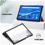 Kemocy Coque pour Lenovo Tab M10 Plus TB-X606F/TB-X606X, ultra fine en cuir PU avec fonction de support pour tablette Lenovo Tab