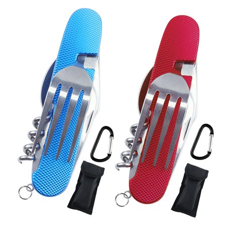 cersaty® Lot de 2 Couverts de Camping