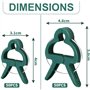 Pinces de Support de Jardinage en Serre Réutilisables pour Parterres de Fleurs Vig