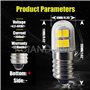 Ruiandsion Lot de 2 ampoules LED E10 4,5 V - 6 V - Culot à vis E10 - Ampoules LED 2835 8SMD - Jaunes - Mise à niveau pour lampes