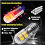 Ruiandsion Lot de 2 ampoules LED E10 4,5 V - 6 V - Culot à vis E10 - Ampoules LED 2835 8SMD - Jaunes - Mise à niveau pour lampes