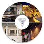 Luxvista 220V LED GU5.3 MR16 LED Blanc Chaud 3000K 5W Spot LED Remplace 50 Watt GU5.3 Projecteur Halogène MR16 Réflecteur Lampe 