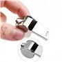 iJiZuo Sifflets, Metal Sifflet à Roulette, Sifflet Puissant et Net, Métal Sifflet avec Une Longe en Nylon Amovible pour Les Entr