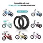 YunSCM Lot de 2 12 Pouces vélo Enfan Pneu 12 1/2x2 1/4 (12.5x2.25) et Lot de 2 12 Pouces Chambres à air 12 1/2x2 1/4 AV32mm Valv