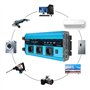 Yinleader Convertisseur 12v 220v Pur Sinus 3000W/6000W Onduleur Pur Sinus 3 européennes sockets et 4 Ports USB LCD Affichage de 