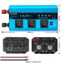 Yinleader Convertisseur 12v 220v Pur Sinus 3000W/6000W Onduleur Pur Sinus 3 européennes sockets et 4 Ports USB LCD Affichage de 