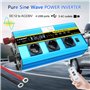 Yinleader Convertisseur 12v 220v Pur Sinus 3000W/6000W Onduleur Pur Sinus 3 européennes sockets et 4 Ports USB LCD Affichage de 