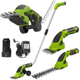 FOONNUN Cisaille Sculpte-Haie Électrique et Taille-Herbes Téléscopique sans Fil 7