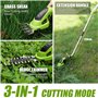 FOONNUN Cisaille Sculpte-Haie Électrique et Taille-Herbes Téléscopique sans Fil 7,2V, Cisaille à Gazon 2 en 1, Poignée Rotative 