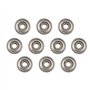 HALJIA Roulement à billes en métal blindé pour imprimante 3D - Voitures camions - 4 mm x 13 mm x 5 mm - Accessoire - 10 pièces -