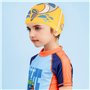 2 Pcs Bonnets de Bain Mignons Enfants Bonnets de Natation de Compétition Dessin Animé Bonnet de Bain en Polyester Élastique Bonn