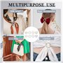 AABDTYYD Lot de 8 Clips pour Anneau D'écharpe,Clips pour Boucle D'anneau D'écharpe,Pinces à Cravate pour T-Shirts Circulaires,Cl