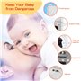 Bloc Porte Securite Bebe, 12 Pièces Transparent Sécurité Enfant pour Porte et Tiroir, Sécurité Armoire Bébé Sans perçage pour Ar
