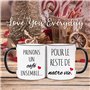 Ensemble de tasses à café 'Prenons un café ensemble pour le reste de nos vies', cadeaux de fiançailles, cadeaux de mariage pour 