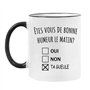 Fatbaby Mug Bonne Humeur ta Gueule - Cadeau Collègue Retraite - Idée Cadeau Original