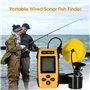 Sonar 100M Fish Finder 45 Degrés - Echo Sondeur Avec Alarme et Transducteur Pour Pêche Sous-Marine en Lac et Mer