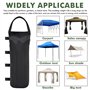 LEKEFETO Lot de 6 sacs de sable pour tente : 50 x 20 cm Sac de sable lesté avec longue ceinture, tissu Oxford 800D lesté, sac de