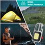 Czemo Mini Lampe de Travail LED Rechargeable 800 Lumens Mini Lampe de Poche, Lampe Porte clé, Lampes d'inspection Étanche Magnét