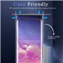 2 Pièces Verre Trempé pour Samsung Galaxy S10 avec 2 Pièces Protection d'Objectif de Caméra, Film en Protection Écran, 3D Incurv
