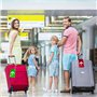 Gentpovth 8 Pcs Étiquettes à bagages en aluminium Avec carte pour informations personnelles, Etiquette Valise avec Cordon Inox e