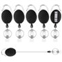 Gentpovth 6 pièces Porte Clef Retractable Mousqueton