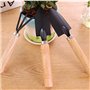 OFKPO 3 pcs Outils de Jardin, Petite Pelle Râteau et Bêche Manche en Bois pour Plantes en Pot, Outil de Sécurité des Enfants Int