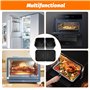 Moule Silicone Accessoires Air Fryer pour Ninja 10.4L AF500EU, 3PCS Moules en Silicone (1 x 10,4 L, 2 x 5,2 L), Lavables au Lave