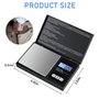 Balance de Precision 500g/0.01g, Balance de Poche avec Écran LCD Rétroéclairé(7 Unités)Petit Balance de Bijoux Balance de Cuisin