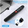 Telecommande Powerpoint,Pointeur laser de Présentation Clicker,Telecommande Ordinateur Powerpoint Pointeur du Présentateur avec 